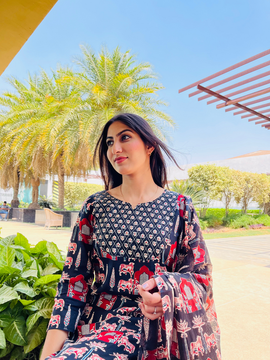 Premium azark cotton 3pcs suit