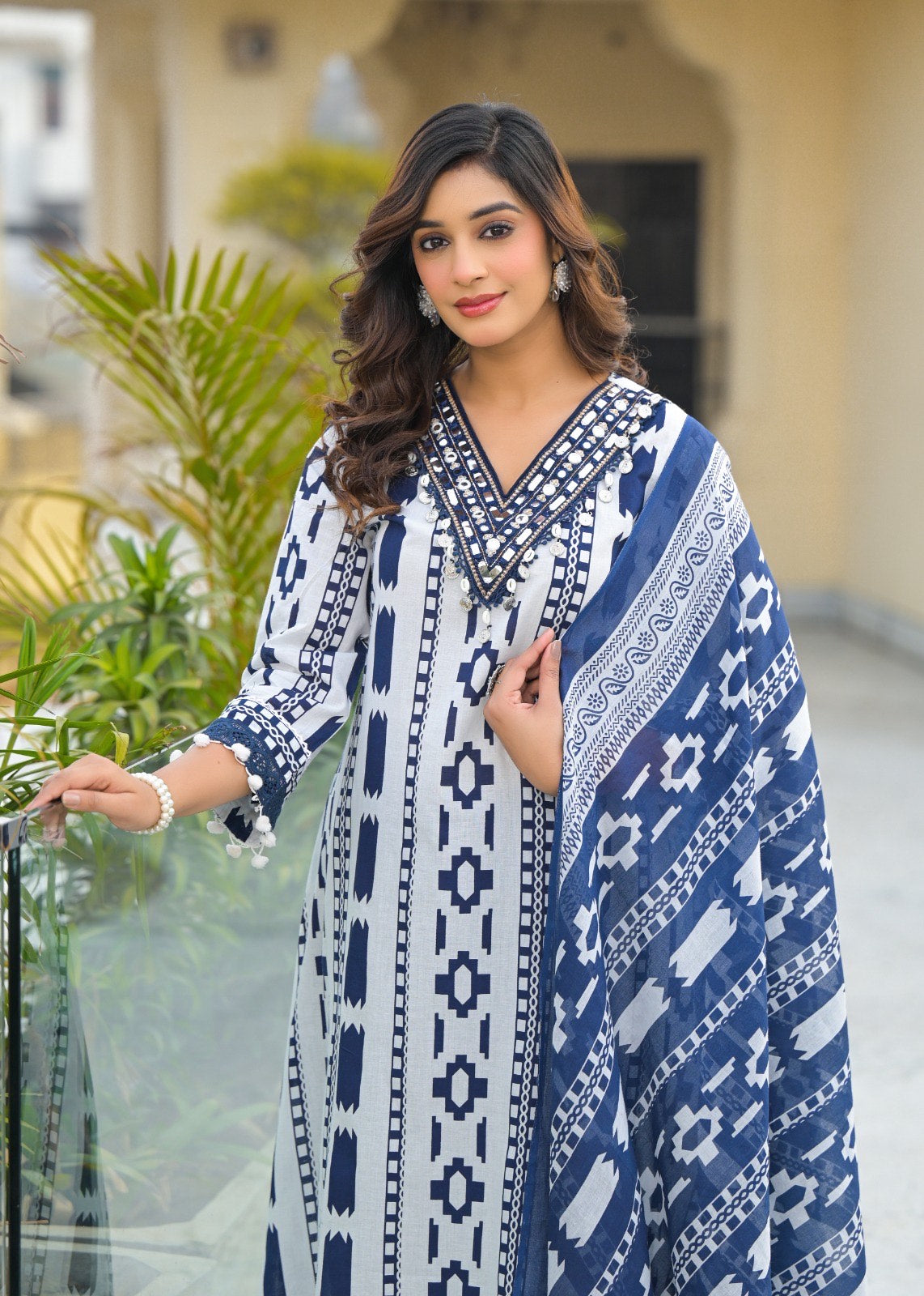 Ikkat Print 3 pcs set