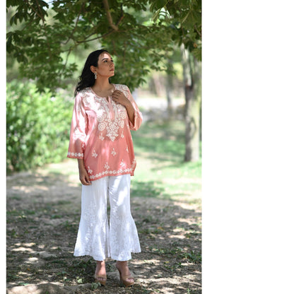 Chanderi short top