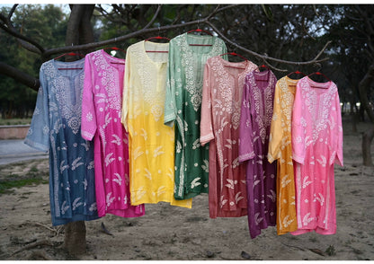 Chanderi short top
