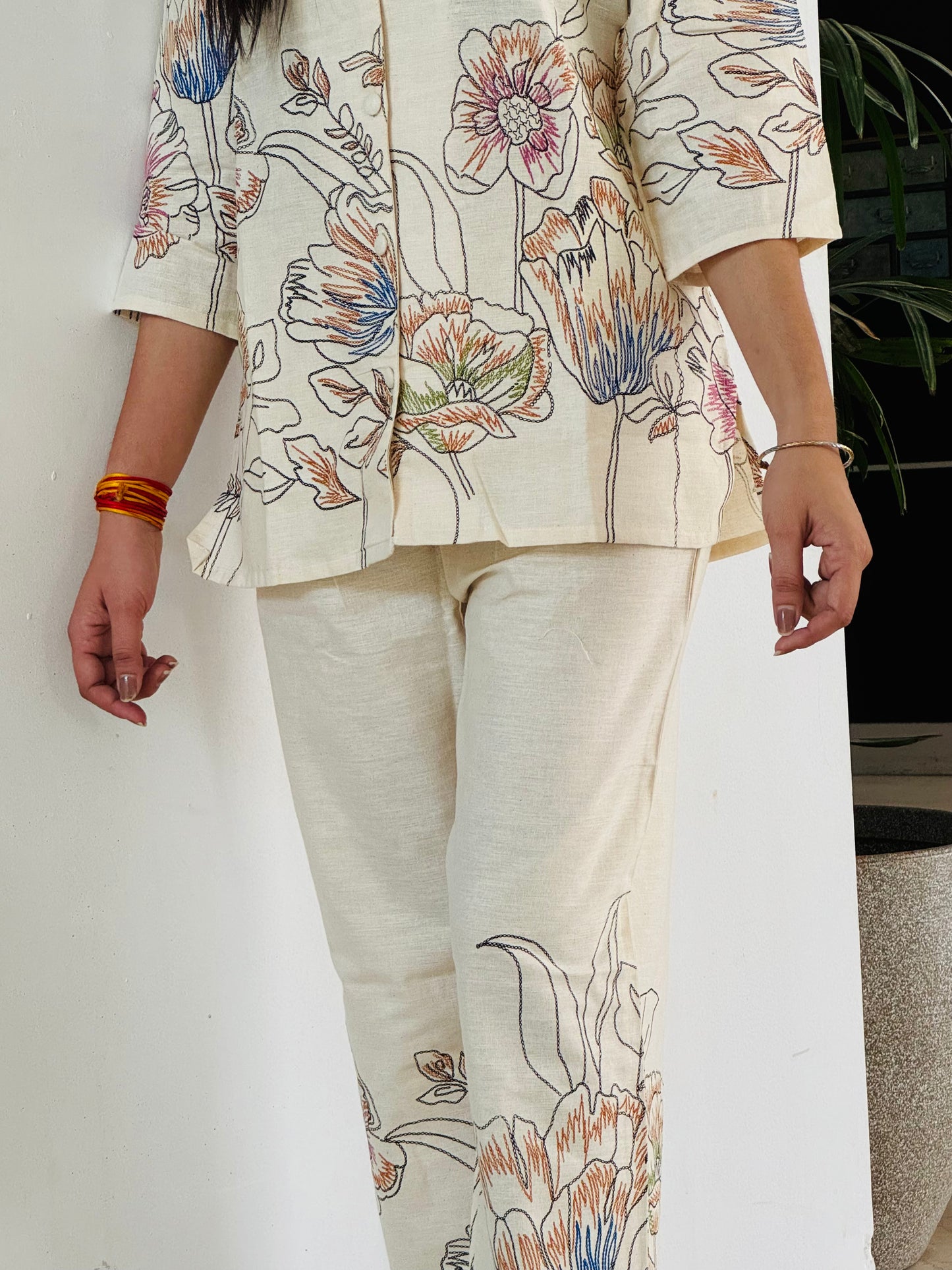 Elegant Floral Printed Co-ord Set