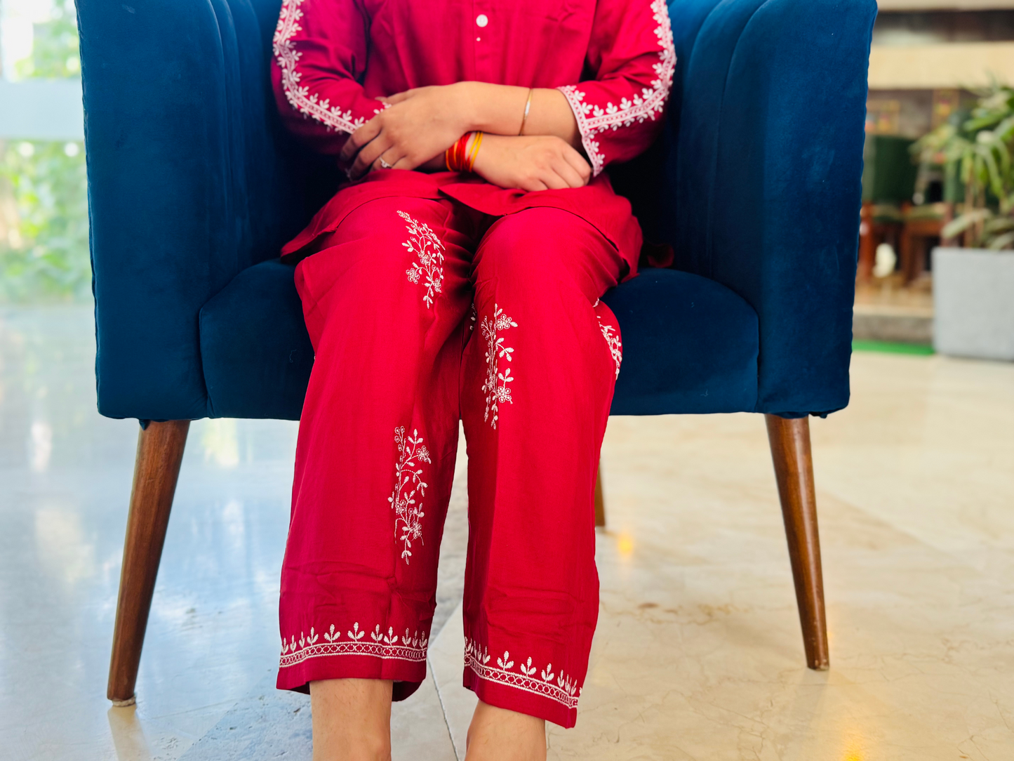 2 pcs set  Pure cotton thread embroidery